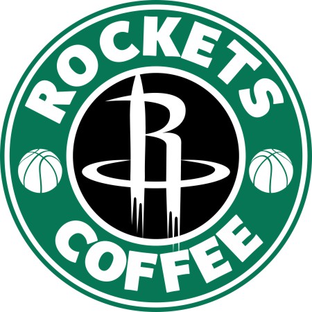 Houston Rockets Starbucks Coffee Logo vinyl decal